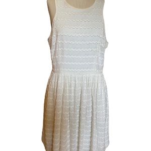 Trina Turk lined off-white dress. Size 12